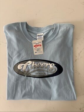 NWT Light Blue Officially Licensed “Cheers” Boston T-Shirt Size XL